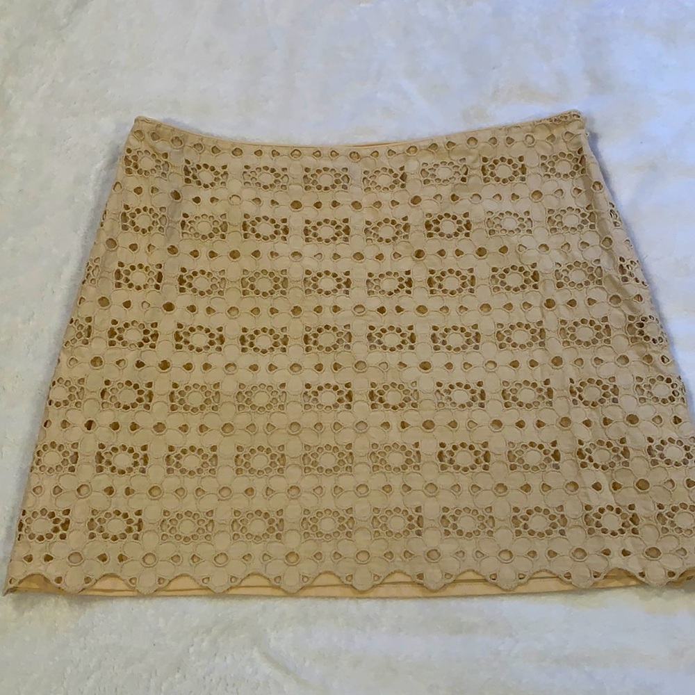 J. Crew Eyelet Skirt